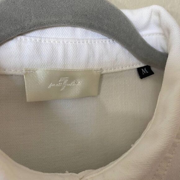 7 For All Mankind Cotton White Romper Size M - Picture 9 of 10